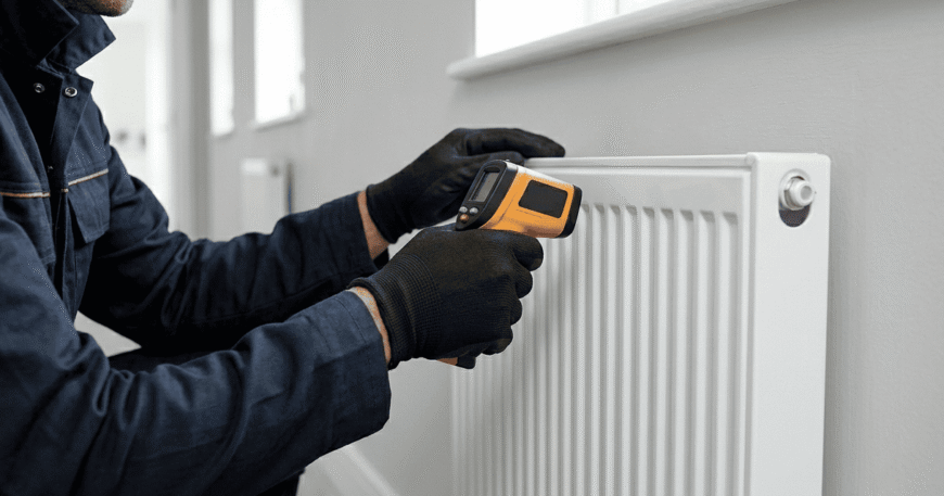 Central heating radiator installation in Croydon and South London
